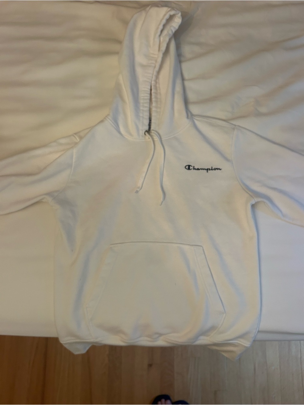 Champion White Hoodie